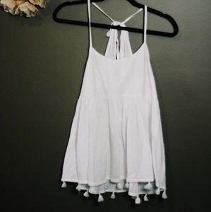 A.N.A | Lace Top With Flowy Bottom | White